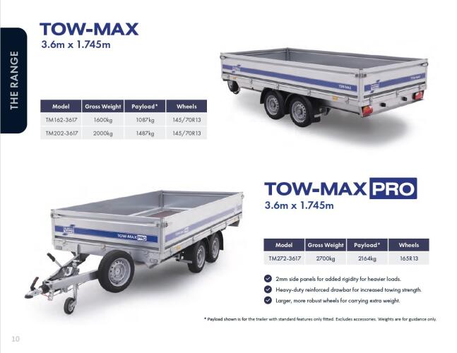 2026 Ifor Williams Tow-Max TM272-3617 PRO VT1102 | Aanhangwagen | Platformtrailer