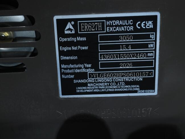 2026 SDLG ER627H  Minigraver DV1610 | Graafmachine | Minigraver